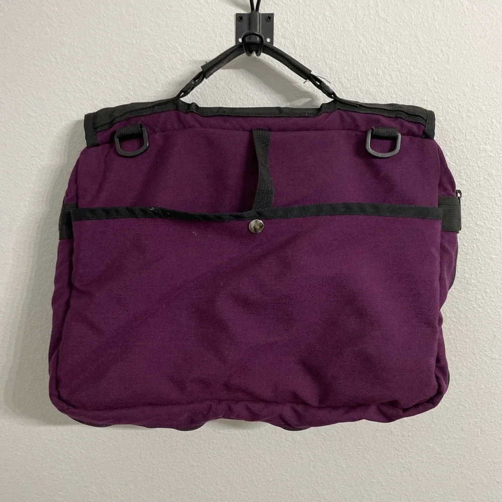 VTG Jansport Messenger Bag Purple 90s Made In USA